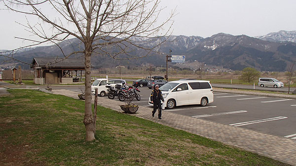 道の駅「千曲川」にて